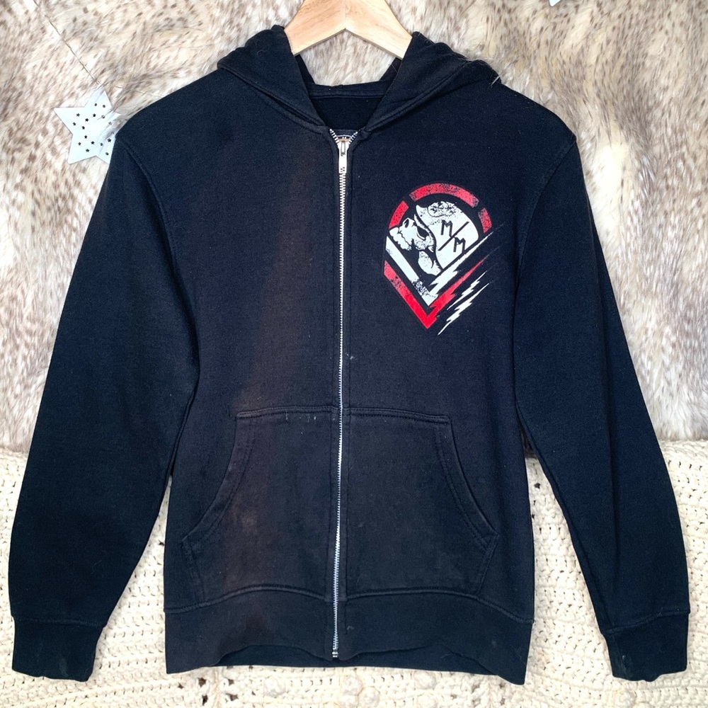 Metal Mulisha Black Hooded Zip Up Sweatshirt